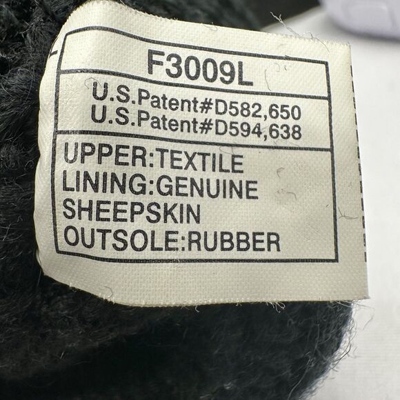 UGG Boots Cardy Sweater Knit Tall Womens Size 6 Black 2-Button Foldover Y2K - Picture 10 of 10